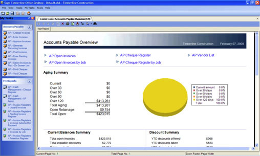 Construction Accounting Accounts Payable Desktop